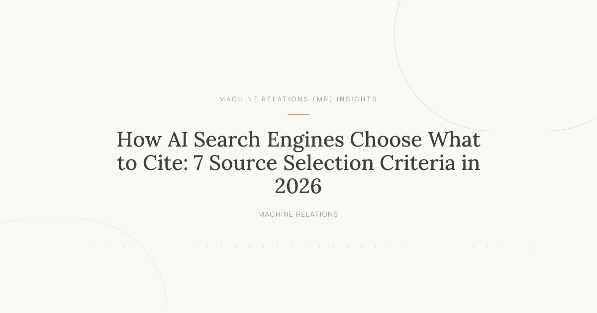 How AI Search Engines Choose What to Cite