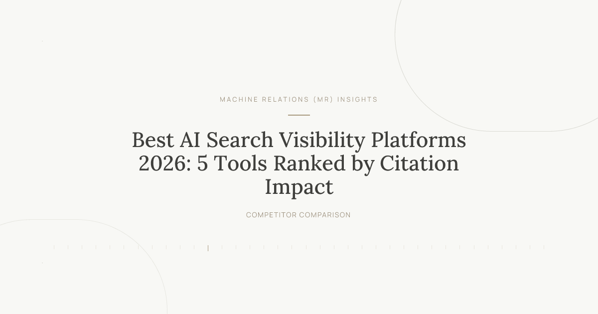 Best AI Search Visibility Platforms 2026