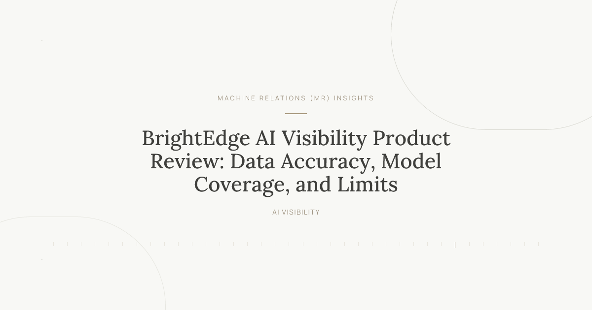BrightEdge AI Visibility Evaluated