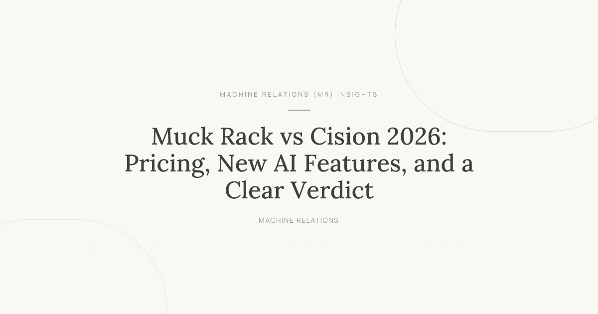 Muck Rack vs Cision 2026