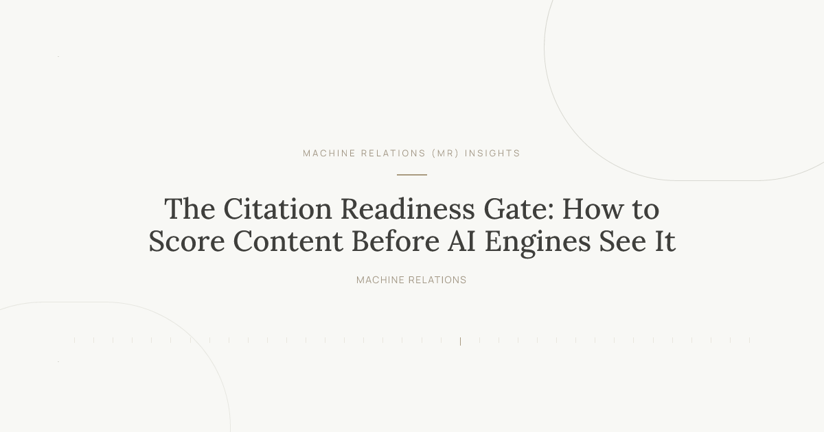 The Citation Readiness Gate