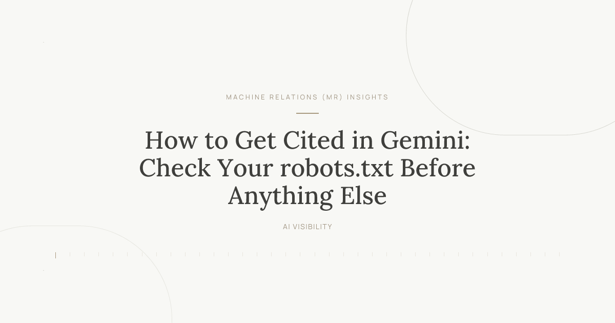 How to Get Cited in Gemini