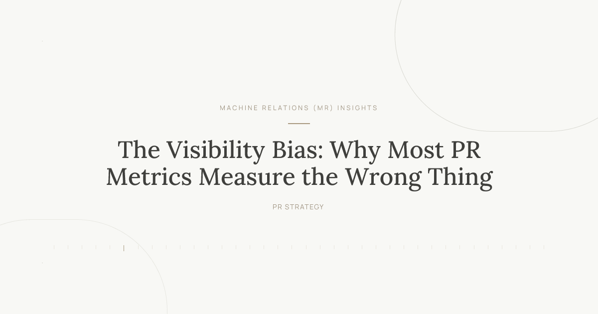 The Visibility Bias: Why Most PR Metrics Measure the Wrong