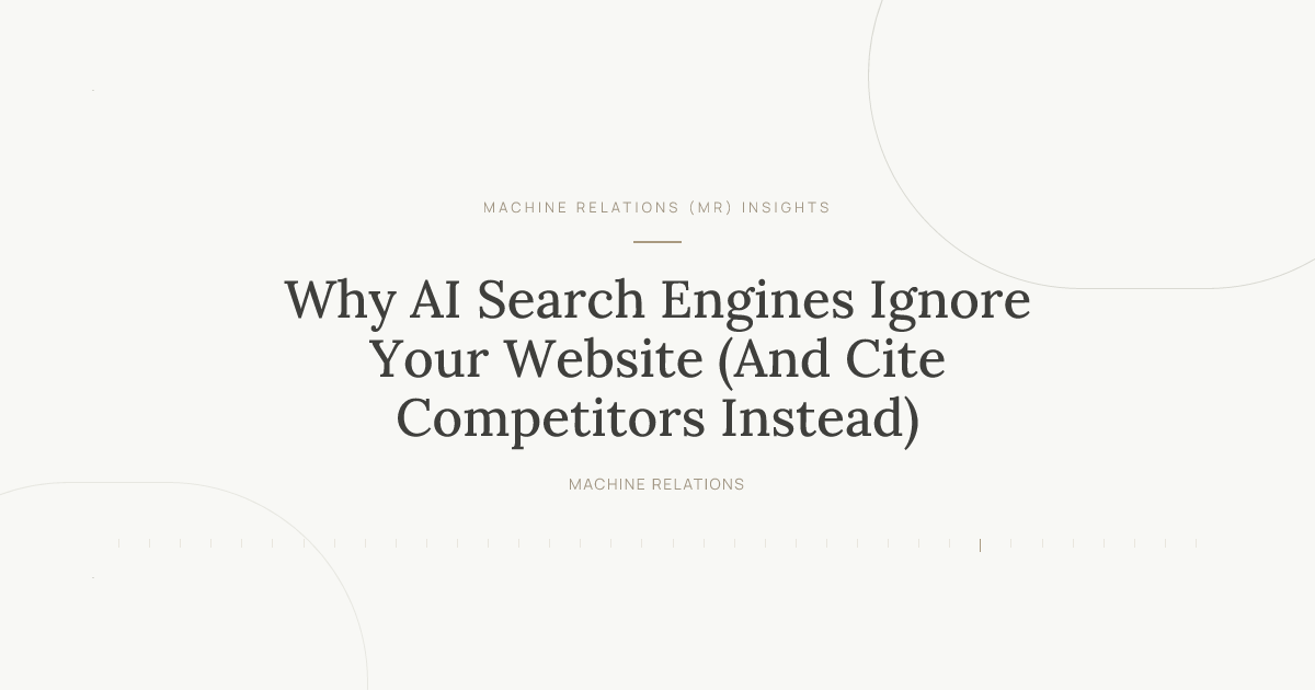 Why AI Search Engines Ignore Your Website (And Cite