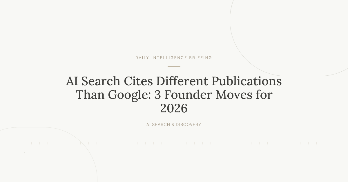 AI search engines pull from different web sources than Google rankings