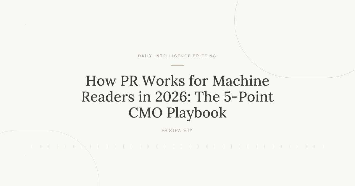 How PR Works for Machine Readers in 2026