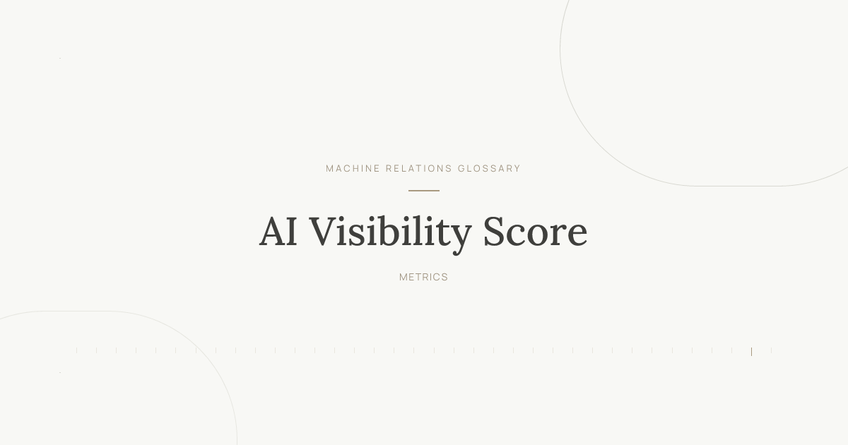 AI Visibility Score — Definition | AuthorityTech Glossary