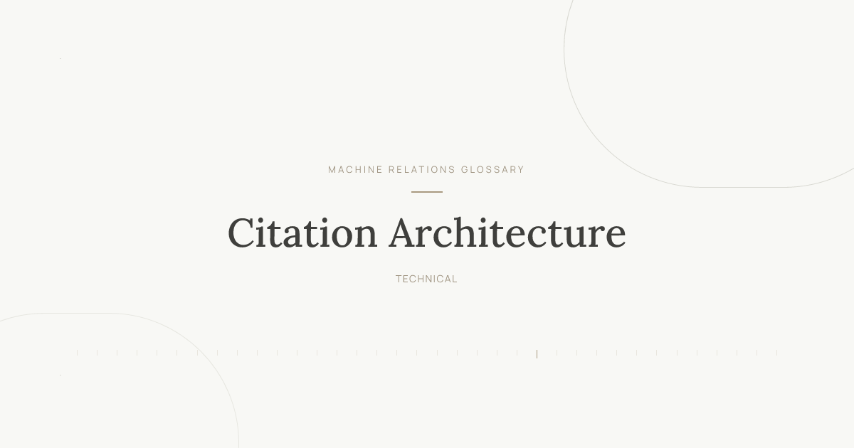 Citation Architecture — Definition | AuthorityTech Glossary