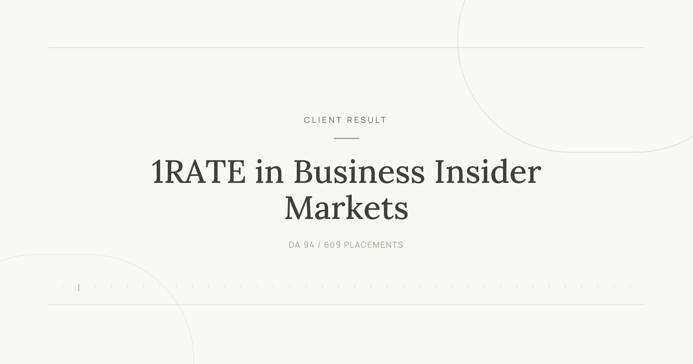 1RATE press release distribution results