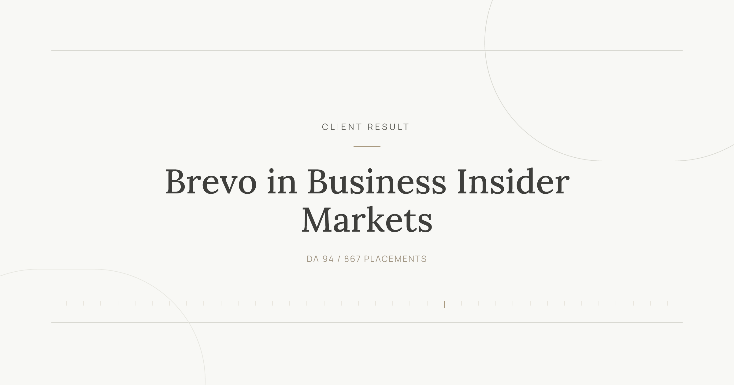 Brevo benchmark report press release distribution results