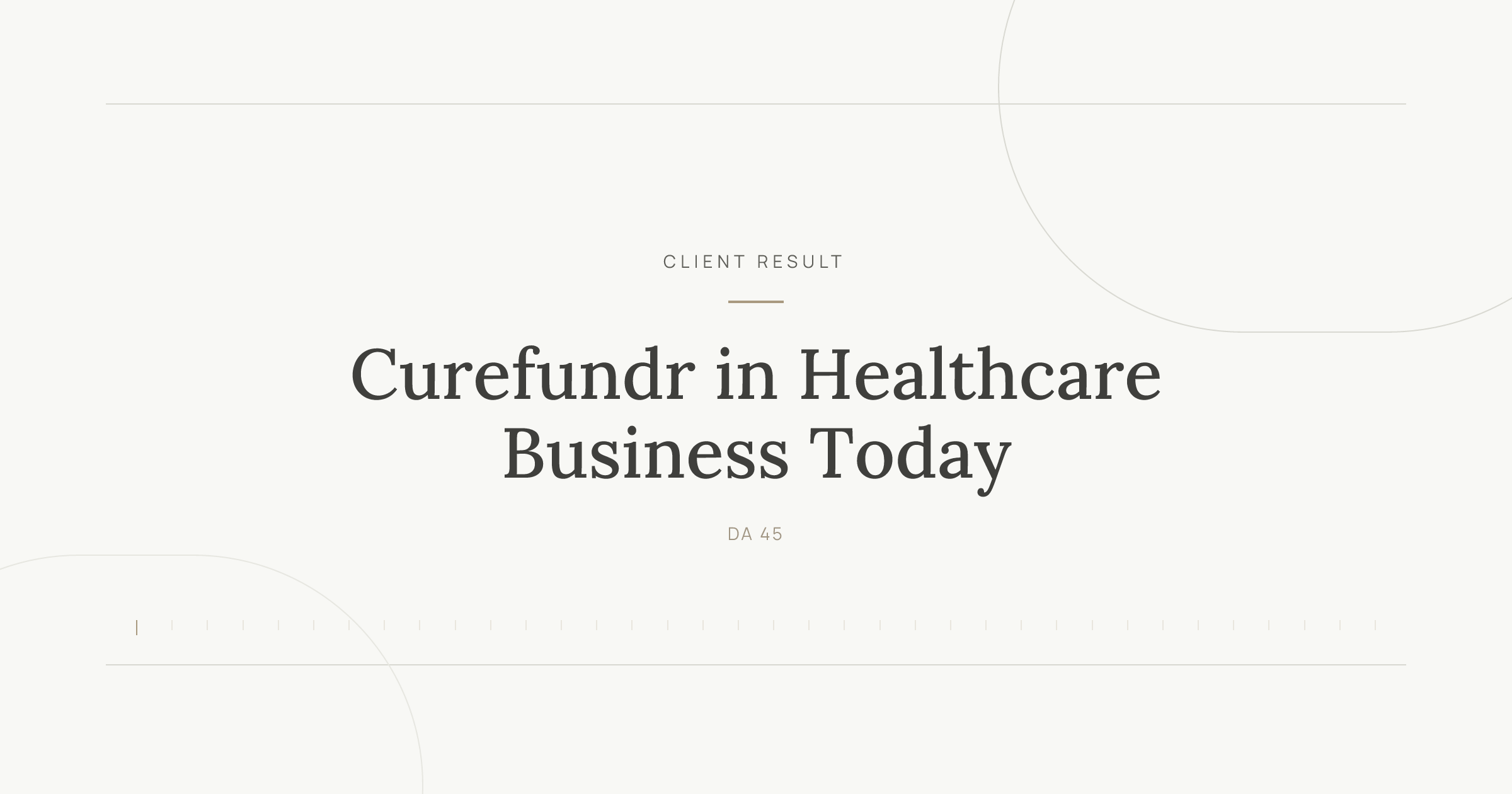 Curefundr featured in Healthcare Business Today