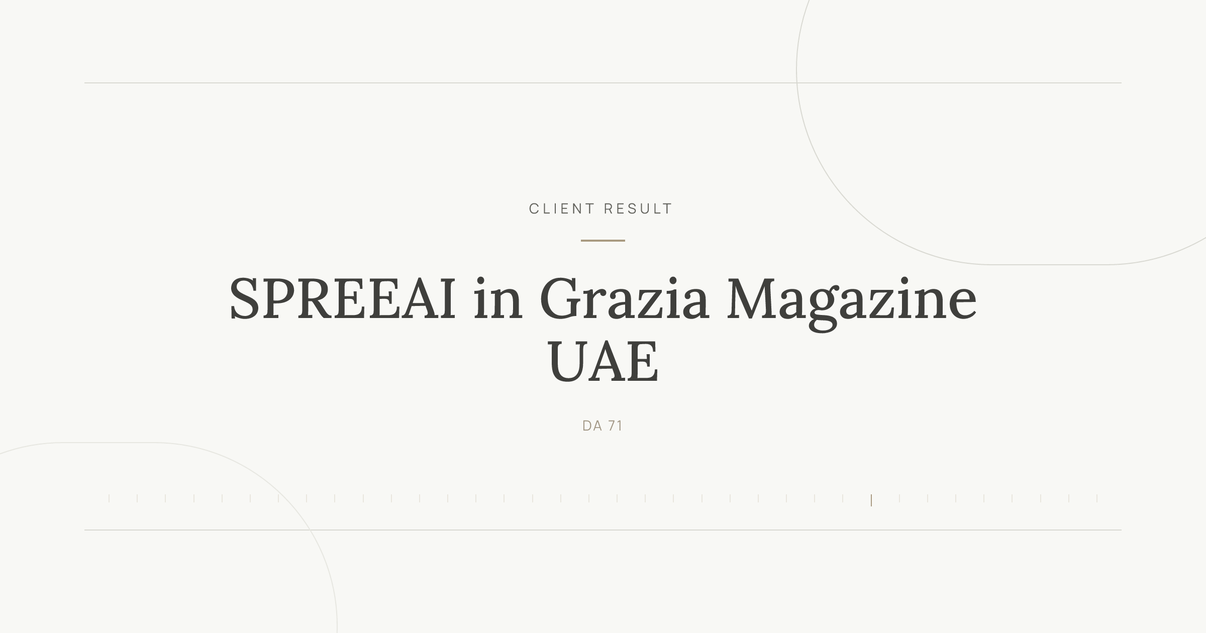 SPREEAI featured in Grazia Magazine UAE for AI virtual try-on platforms for fashion retail