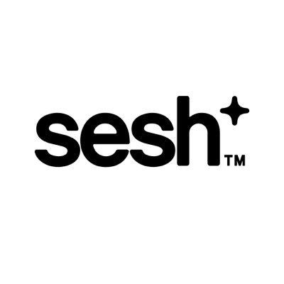 Sesh+ logo for tobacco-free nicotine pouches brand profile